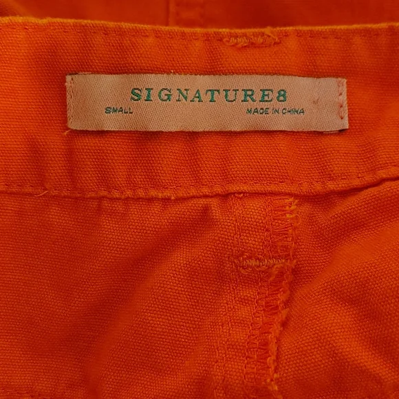 Orange Signature8 Raw Hem Mini Skirt Size Small - Picture 8 of 8